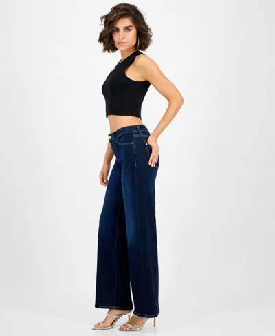 Guess Women's Sexy Palazzo Wide Leg Jeans In Blue