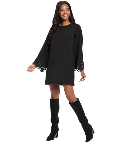 London Times Women's Embellished Long Sleeves Dress In Black