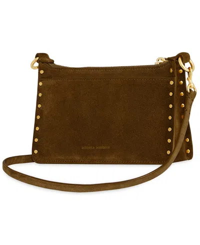 Rebecca Minkoff Darren Mini Top Zip Crossbody Bag In Brown