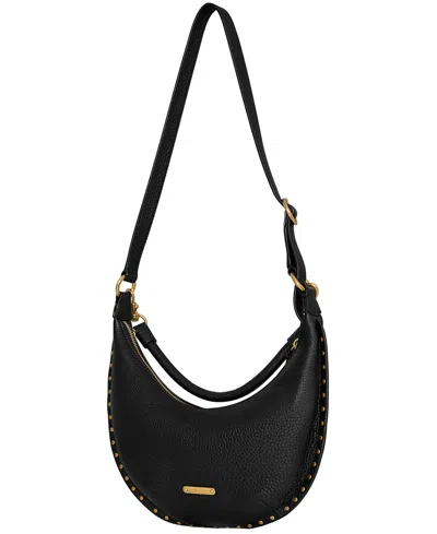 Rebecca Minkoff Darren Small Crescent Crossbody Bag In Black