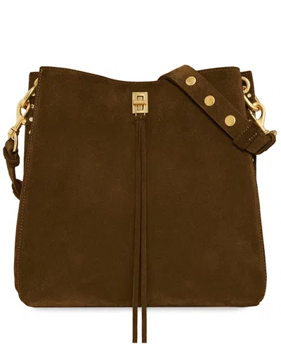 Rebecca Minkoff Darren Deerskin Leather Shoulder Bag In Brown