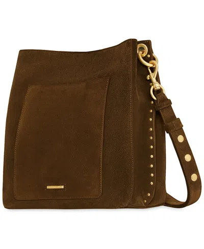 Rebecca Minkoff Darren Deerskin Leather Shoulder Bag In Brown