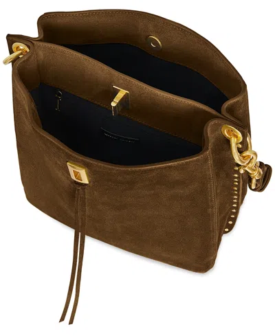 Rebecca Minkoff Darren Deerskin Leather Shoulder Bag In Brown