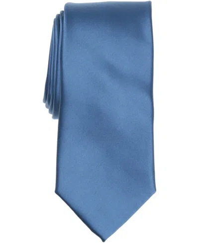 Perry Ellis Men's  Satin Solid Tie In Blue
