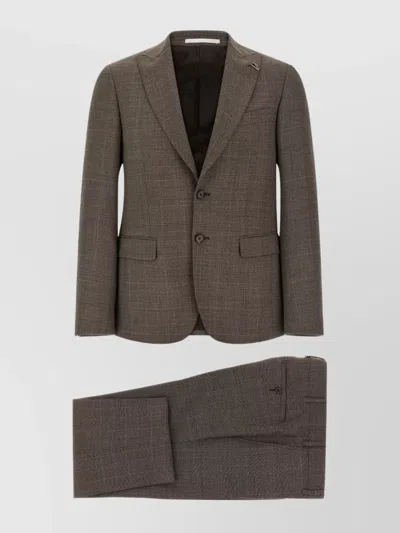 Pal Zileri Tailored Suit Dress Featuring Notch Lapel In Black