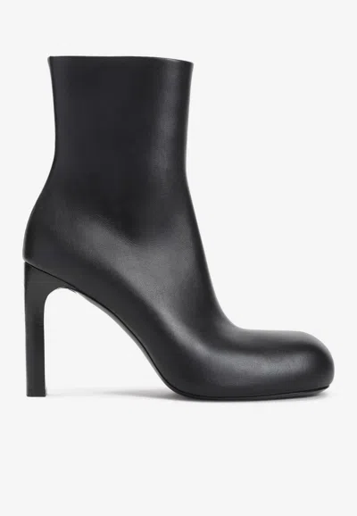 Balenciaga Ankle Bootie With Round Toe Design In Black