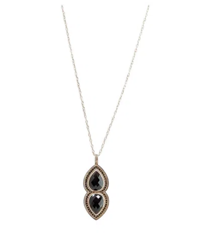 Anna Beck Women's Gili Drop Necklace In Black Onyx In Metallic