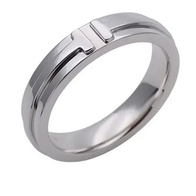 Pre-owned Tiffany & Co (18k) Band Ring () In White