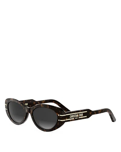 Dior Signature B8u Butterfly Sunglasses, 53 Mm In Black