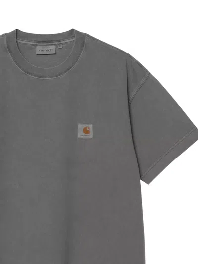 Carhartt Work In Progress Vista Loose Fit Logo T-shirt In Gray