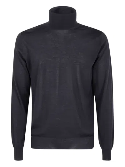 Filippo De Laurentiis Turtleneck Long-sleeve Sweater In Blue