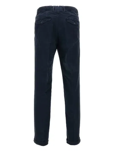 Incotex Tailored Flap Trousers In Blue