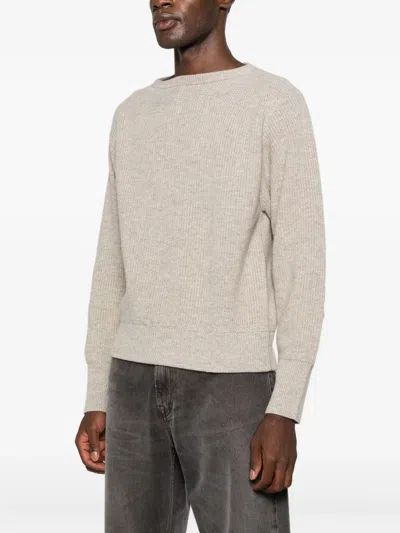 Taiga Takahashi Textured Crew-neck Sweater In Neutral