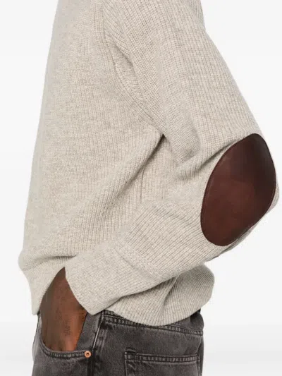 Taiga Takahashi Textured Crew-neck Sweater In Neutral