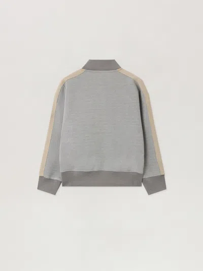 Palm Angels Lurex Track Jacket In Gray