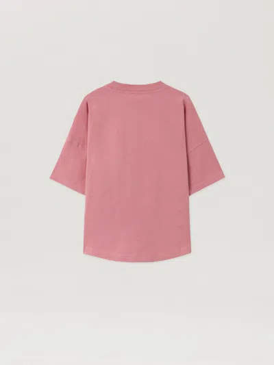 Palm Angels Pa Punk Bear Over Tshirt S/s In Pink