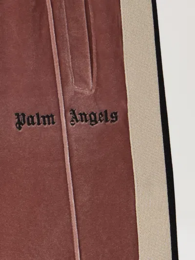 Palm Angels Chenille Track Flare Pants In Multi