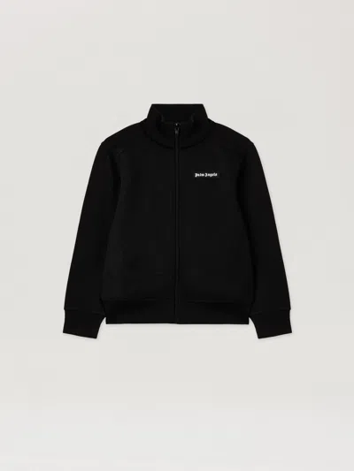 Palm Angels Curvedlogo Cut Track Jkt In Black