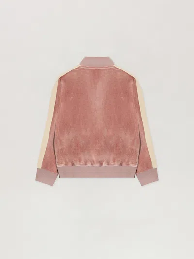 Palm Angels Pa Chenille Track Jkt In Brown