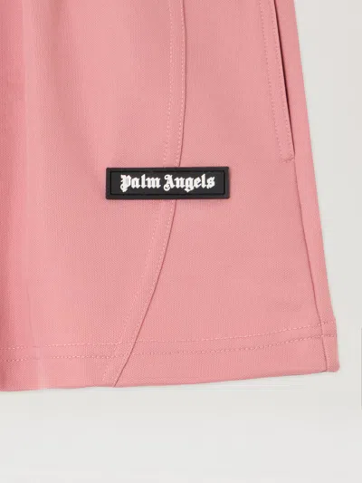 Palm Angels Pa Cut Mini Track Skirt In Pink