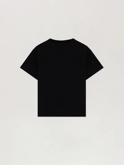 Palm Angels Blurred Logo Reg.tshirt S/s In Black