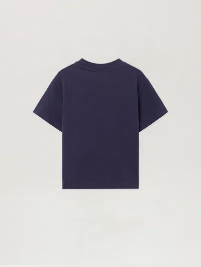 Palm Angels Graphic Print Tic Tac Toe T-shirt In Blue