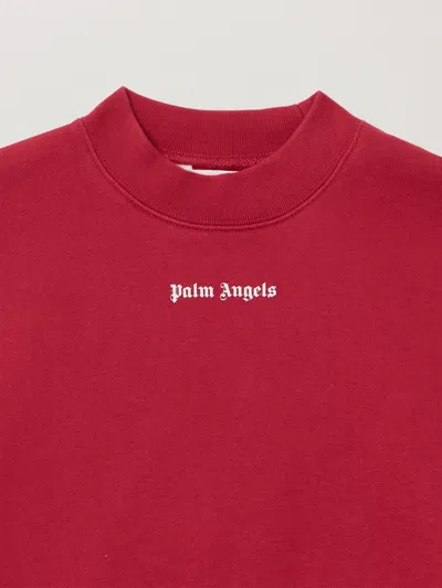 Palm Angels Mock-neck Split-sleeve Top In Green