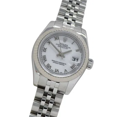 Pre-owned Rolex Datejust Stainless Steel Gold Wristwatch () In Multi