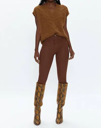 Pistola Kiran Sweater Vest In Chestnut Cable In Multi