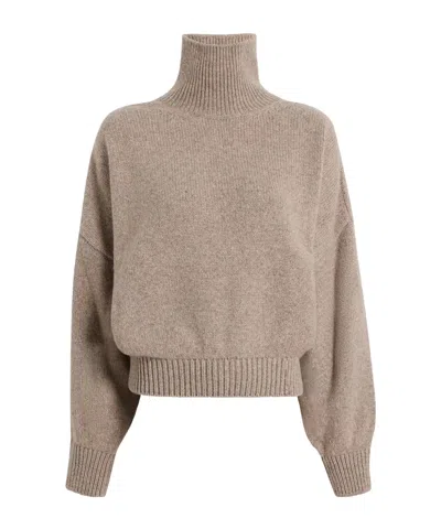 Khaite Beige Cashmere Cashmere Sweater In Brown