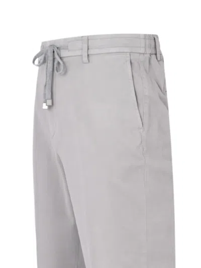 Peserico Drawstring Trousers In Gray