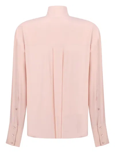 Caractere Bow Buttoned Shirt In Pink