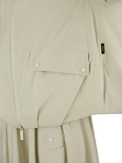 Herno Hooded Flap-pocket Jacket In Neutral