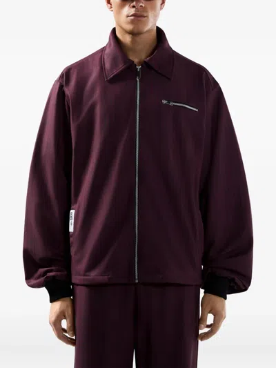 Gcds Drop-shoulder Jacket In Burgundy