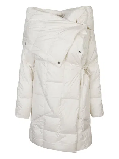 Add Quilted Wrap Coat In Neutral