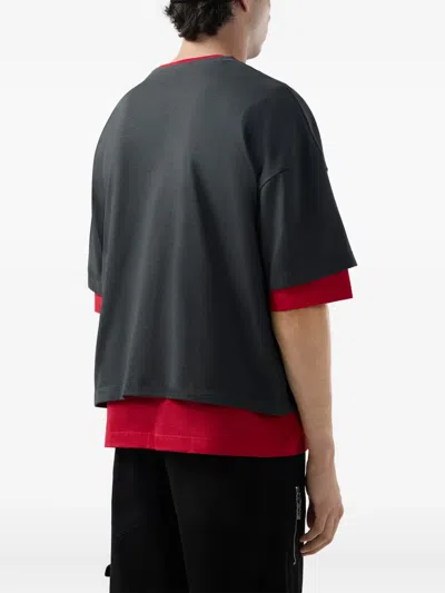 Gcds Laser Cut-logo T-shirt In Multi