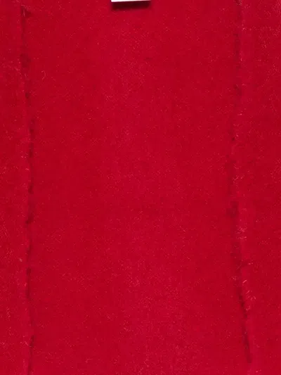 Faliero Sarti Triangular-shape Scarf In Red