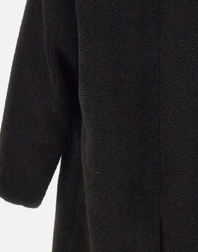 Herno Long Sleeve Notched Lapel Coat With Pockets In Black