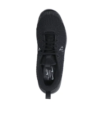 Comme Des Garçons Textured Black Sneakers With Low-profile Design And Distinctive Branding In Black