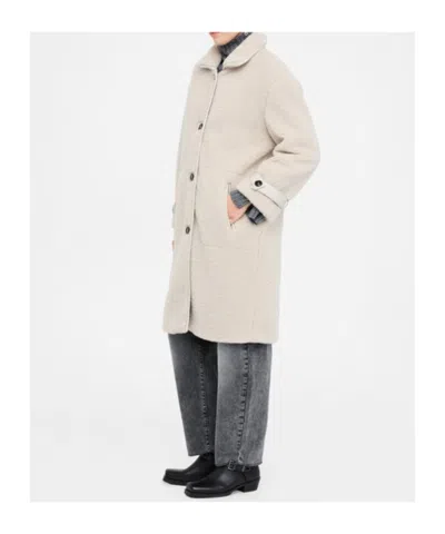 Liu •jo Single-breasted Coat In Neutral