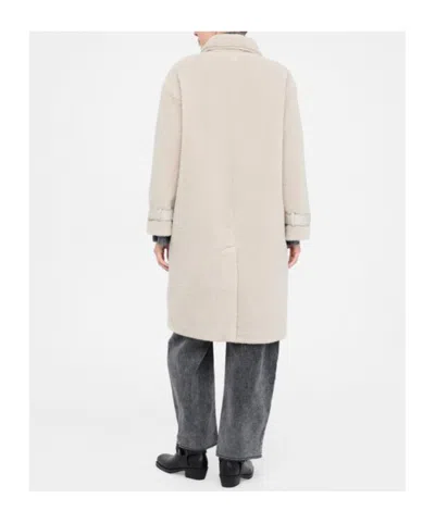 Liu •jo Single-breasted Coat In Neutral