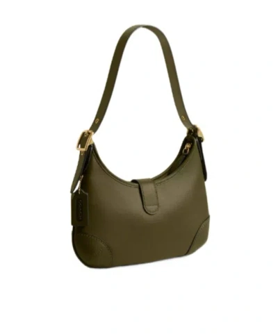 Coach Hamptons Logo-detail Shoulder Bag In Green