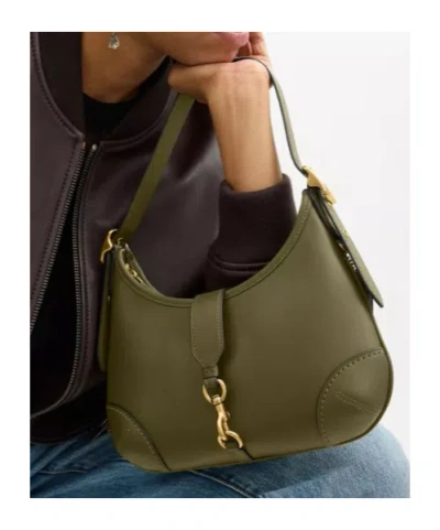 Coach Hamptons Logo-detail Shoulder Bag In Green
