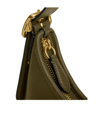 Coach Hamptons Logo-detail Shoulder Bag In Green