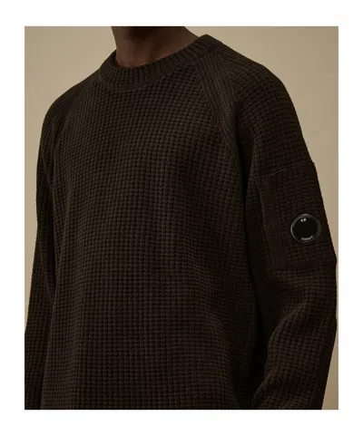 C.p. Company Lens-detail Knitted Sweater In Multi