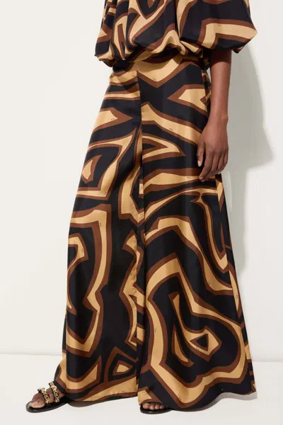 Pucci Abstract-pattern Print Silk Trousers In Multi