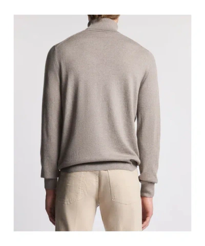 Fay Regular-fit. Fin. 12 Maglia Collo Alto In Lana Rasata. Sweater In Brown