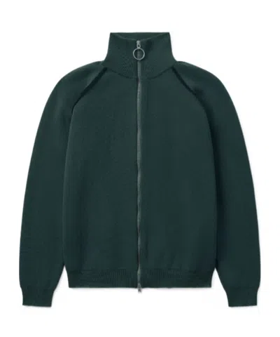 1989 Studio Full Zip Raglan Sweater Clothing In Green