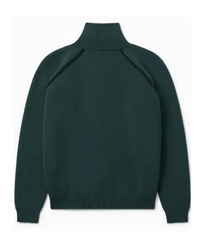 1989 Studio Full Zip Raglan Sweater Clothing In Green