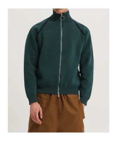 1989 Studio Full Zip Raglan Sweater Clothing In Green